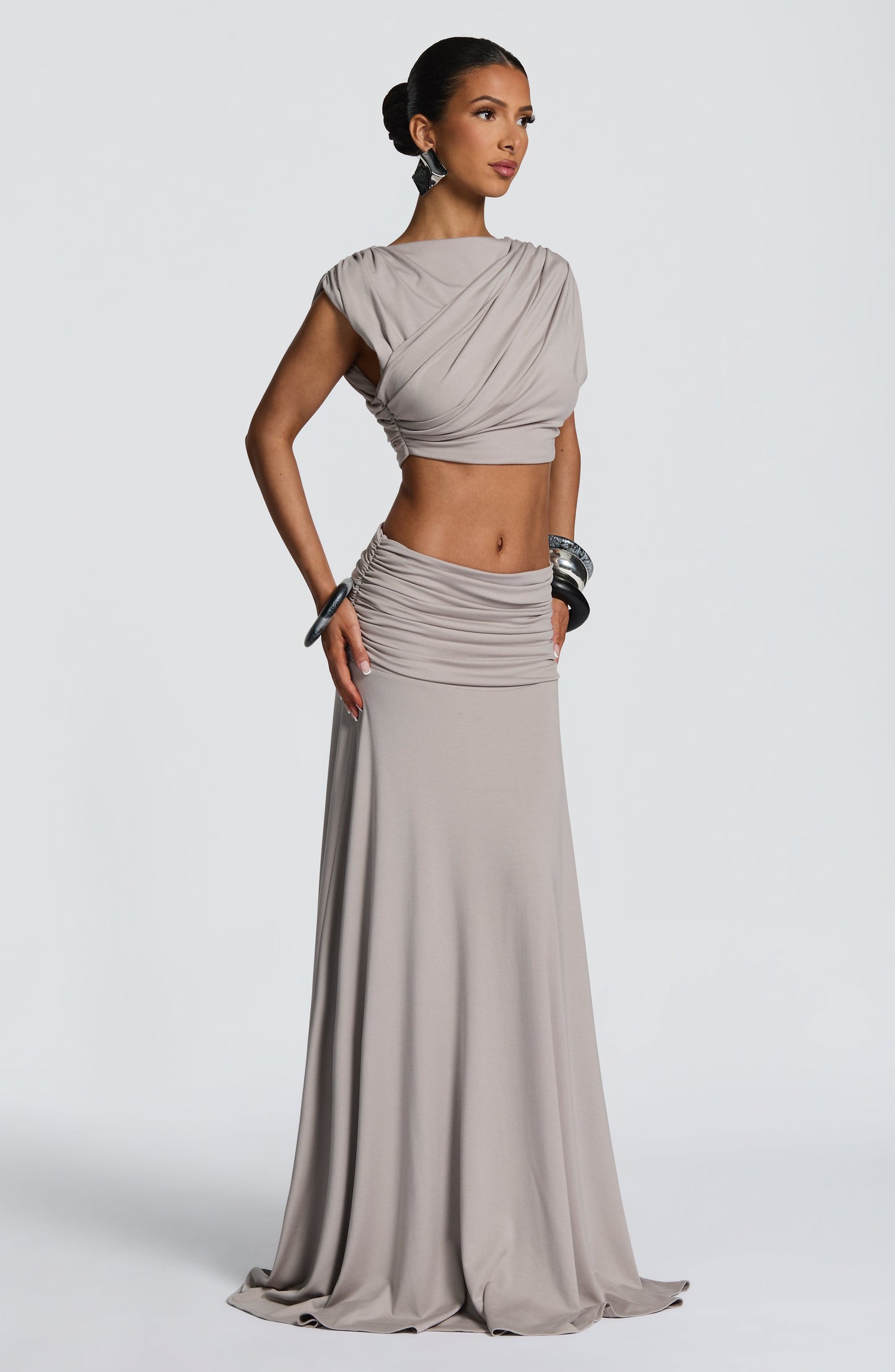 Amara Top - Light Grey