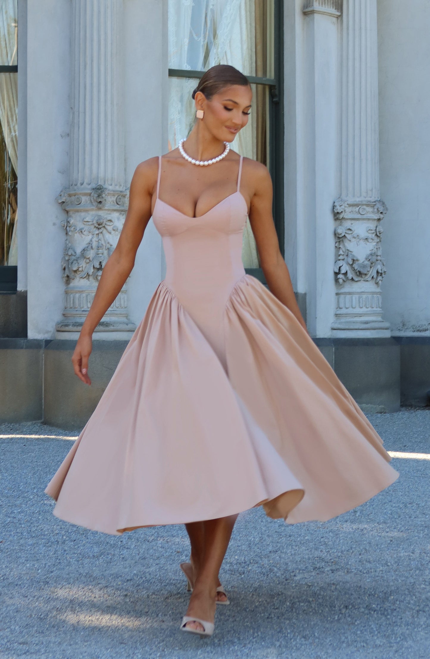 Emerson Midi Dress - Clay
