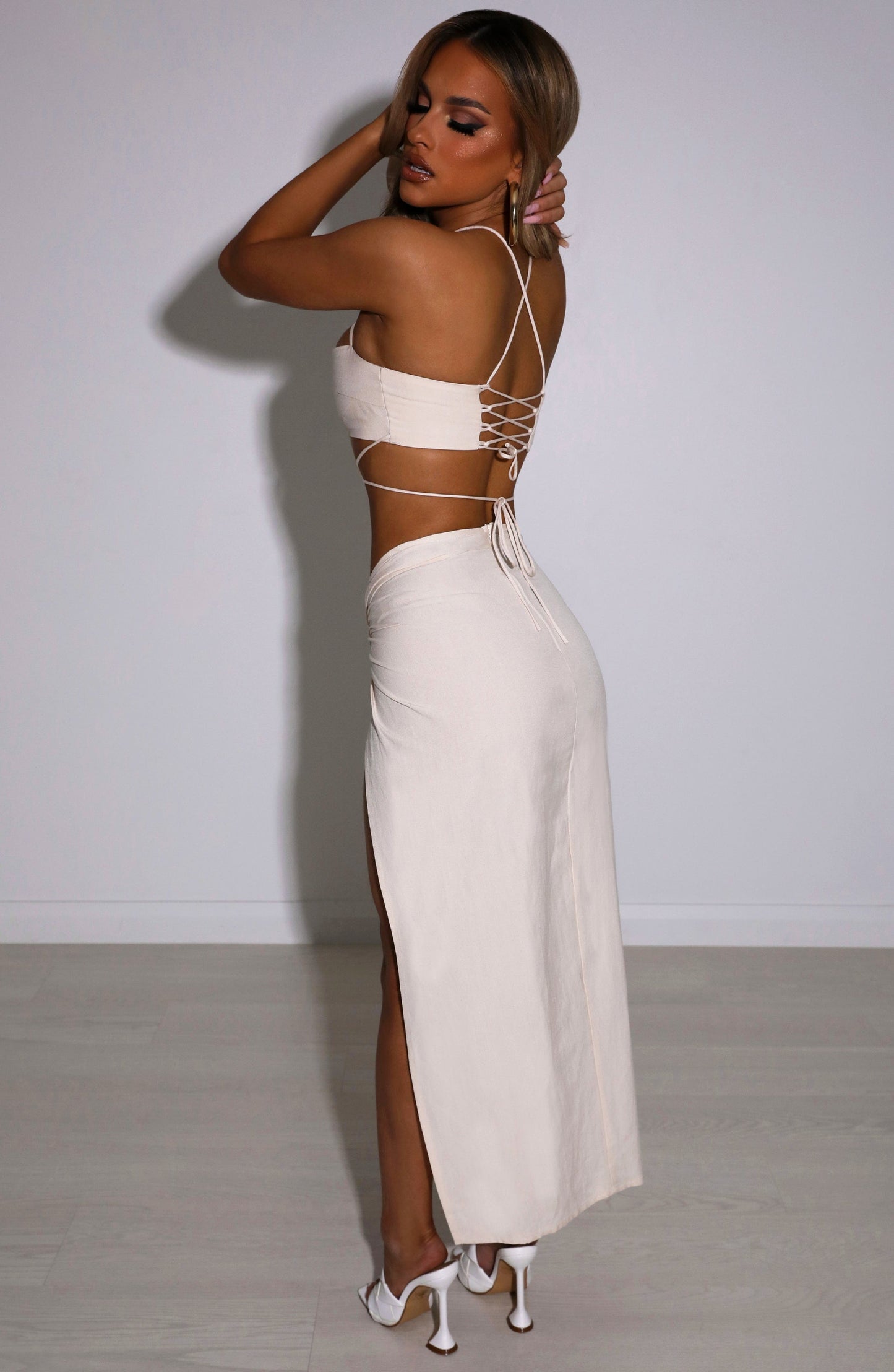 Vivianna Maxi Skirt - Beige
